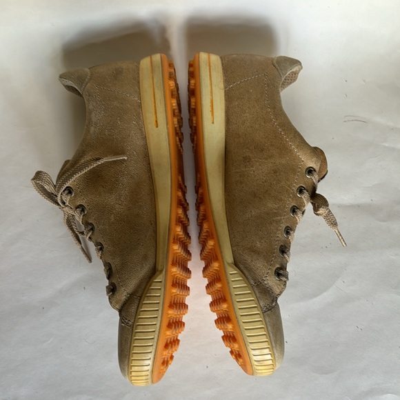 ECCO Tan Leather Spikeless Golf Shoes Mens Sz 43 (9/9.5) EUC $180 - Picture 4 of 11